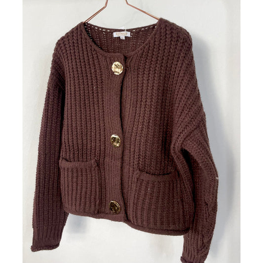 Strickjacke -braun-