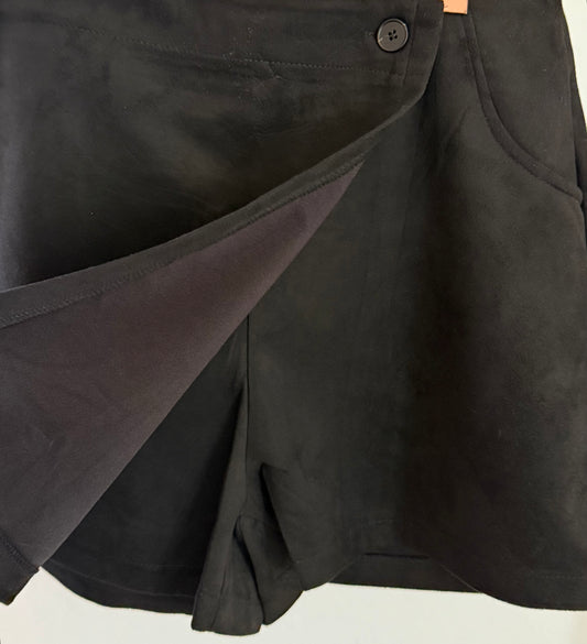 Hosenrock Wildleder - schwarz