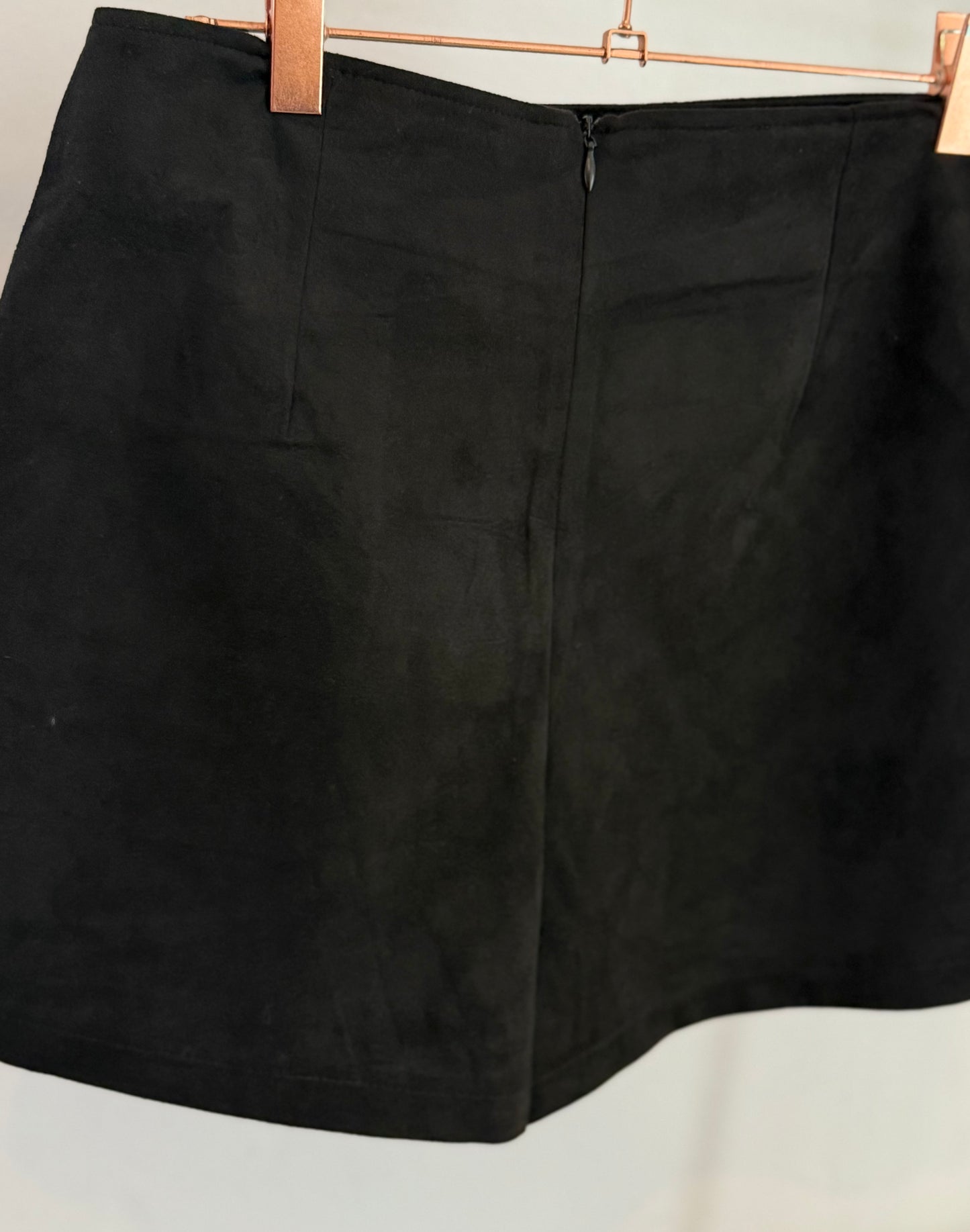 Hosenrock Wildleder - schwarz