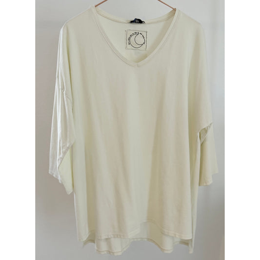 Shirt mit 3/4 Ärmel -creme