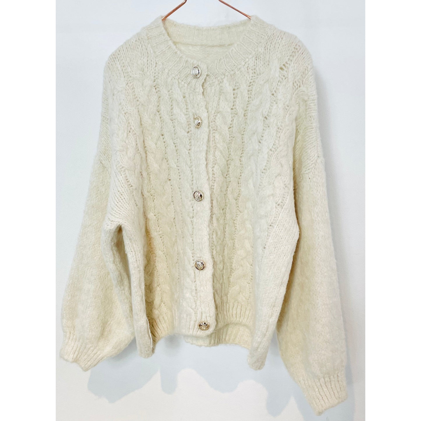 Strickjacke -beige-