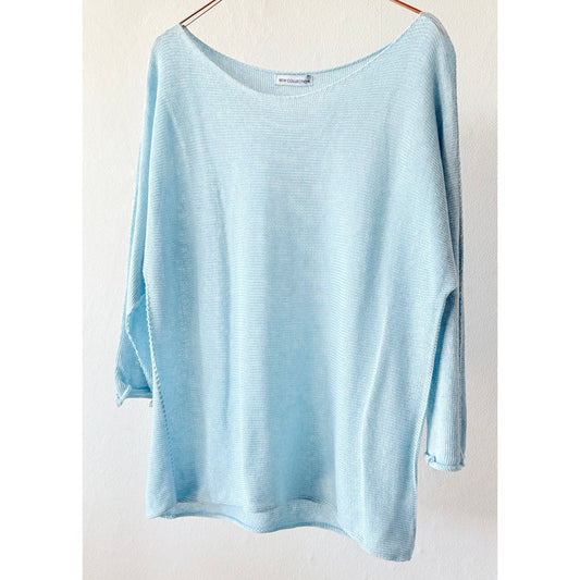 Shirt 3/4 Arm -hellblau-