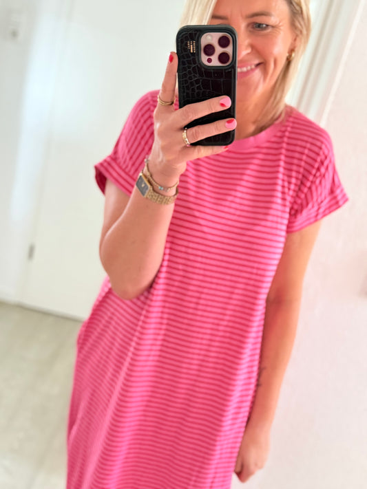 Kleid - rot/ pink
