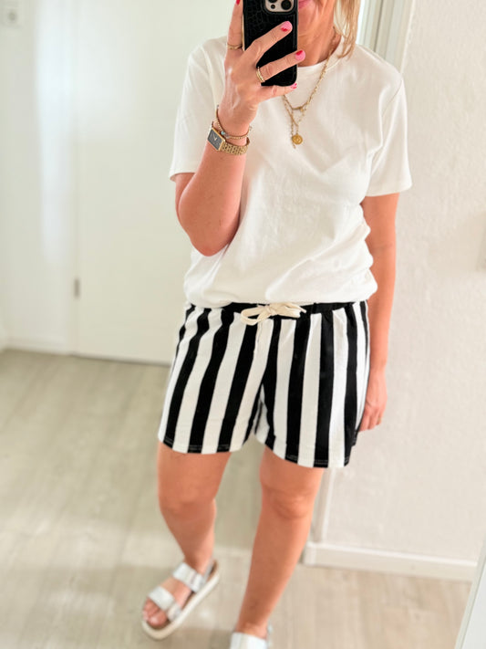 Shorts - schwarz weiß