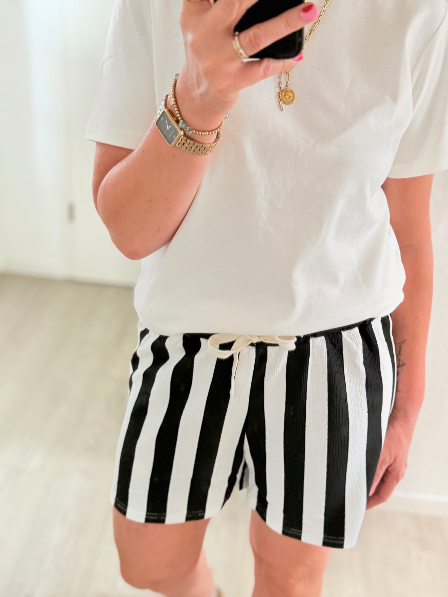 Shorts - schwarz weiß
