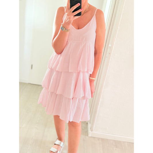 Rüschenkleid - rosa
