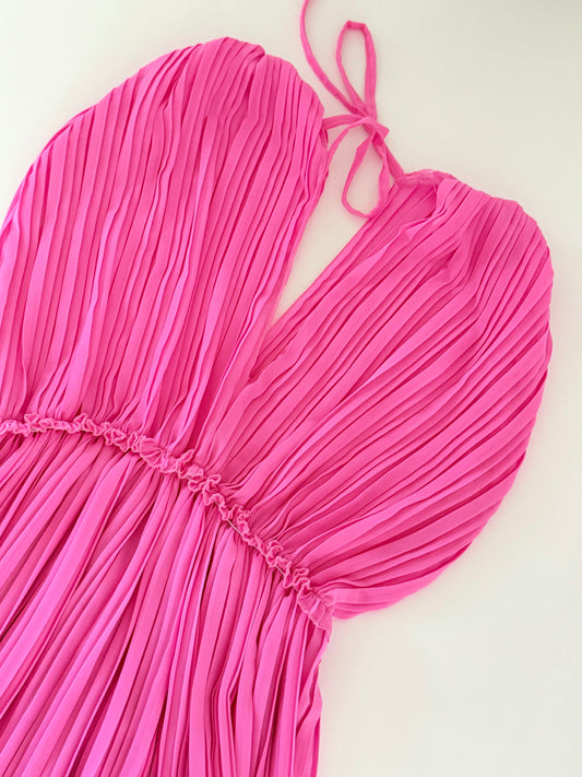 Rüschenkleid - pink