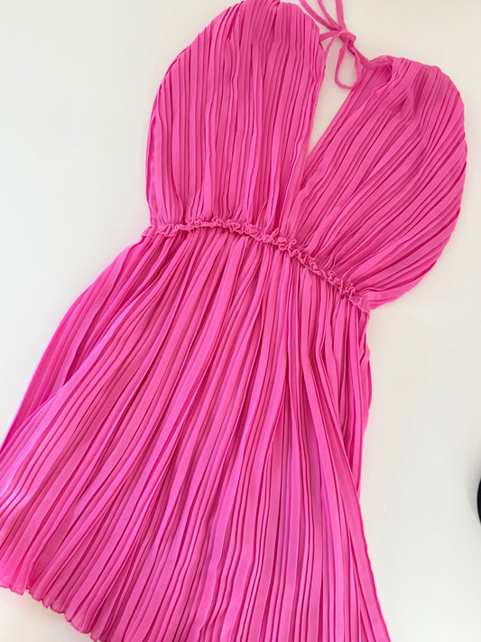 Rüschenkleid - pink