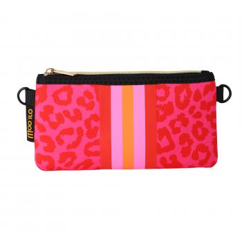 Moo´ilo Pinke Leo- Socke mit Leo- Clutch