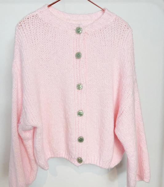 Strickjacke - hellrosa
