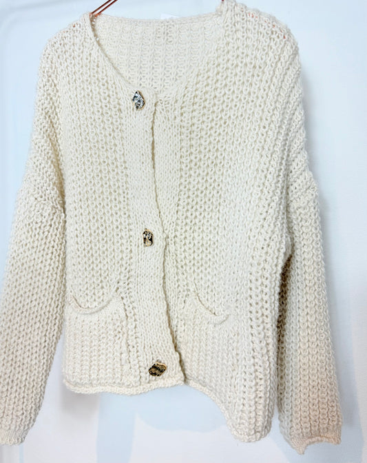 Strickjacke - natur