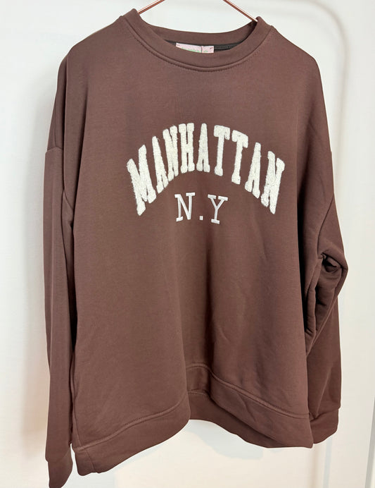 Sweater "Manhattan N.Y" - braun