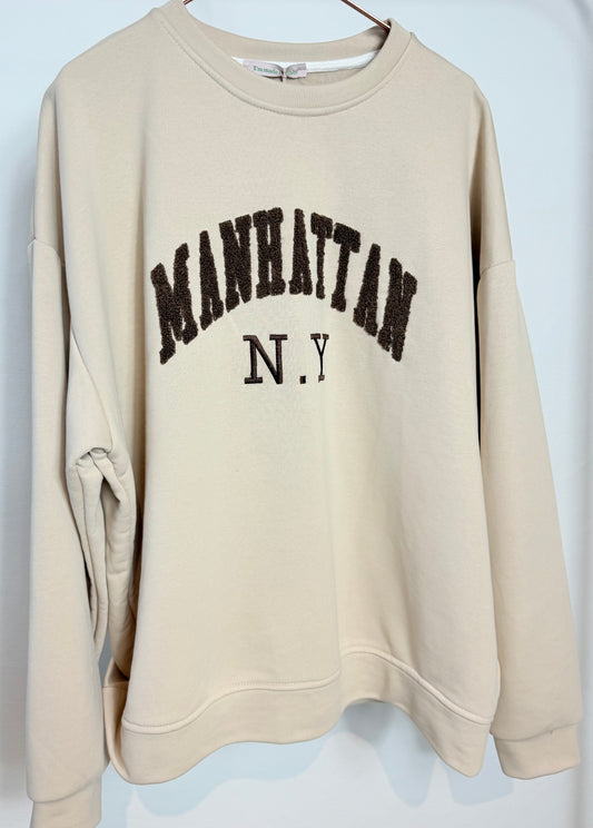 Sweater "Manhattan N.Y" - beige