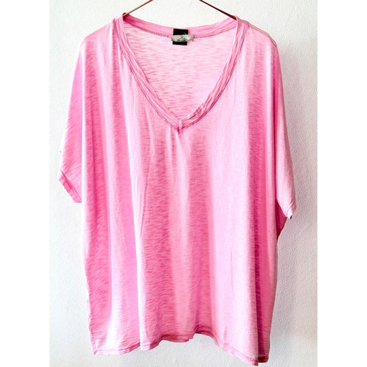 Oversize Shirt -pink-