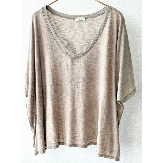 Oversize Shirt -taupe-