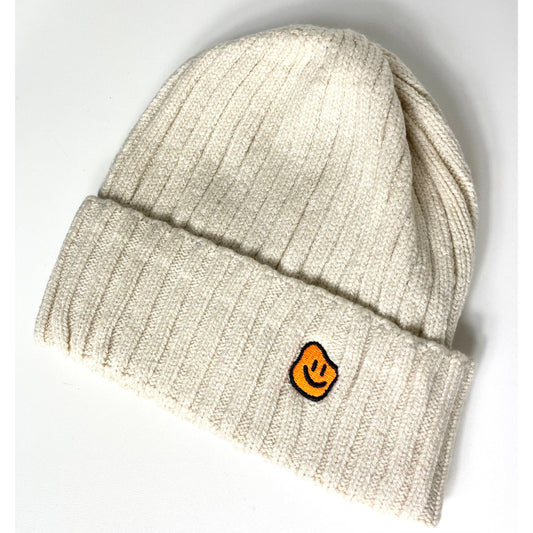 Beanie -Smiley- beige