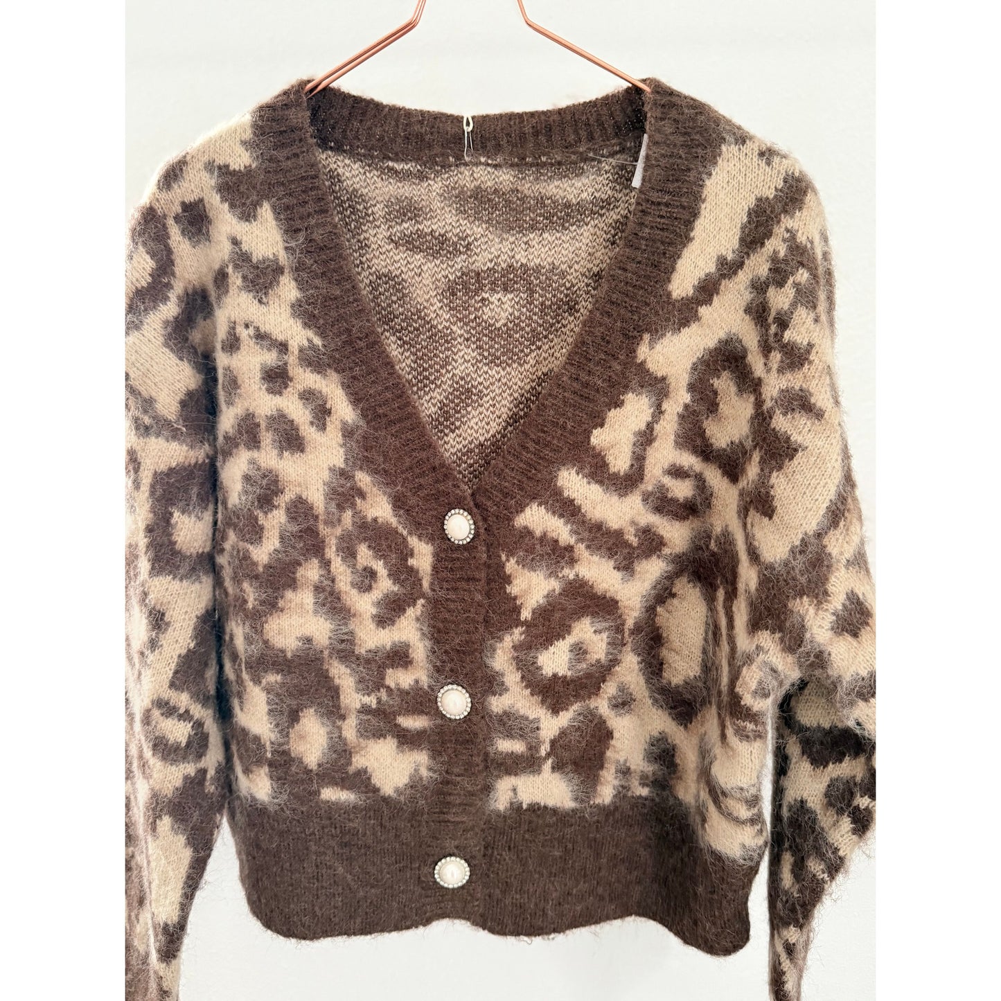 Strickjacke Leo - beige