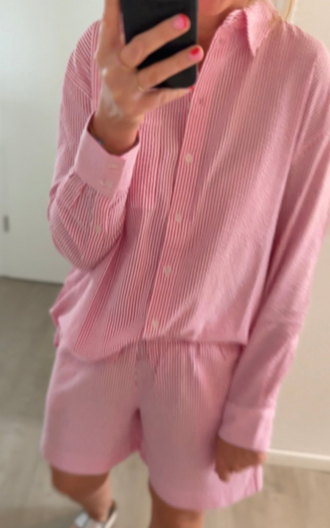 MSCH Shorts pink/weiß
