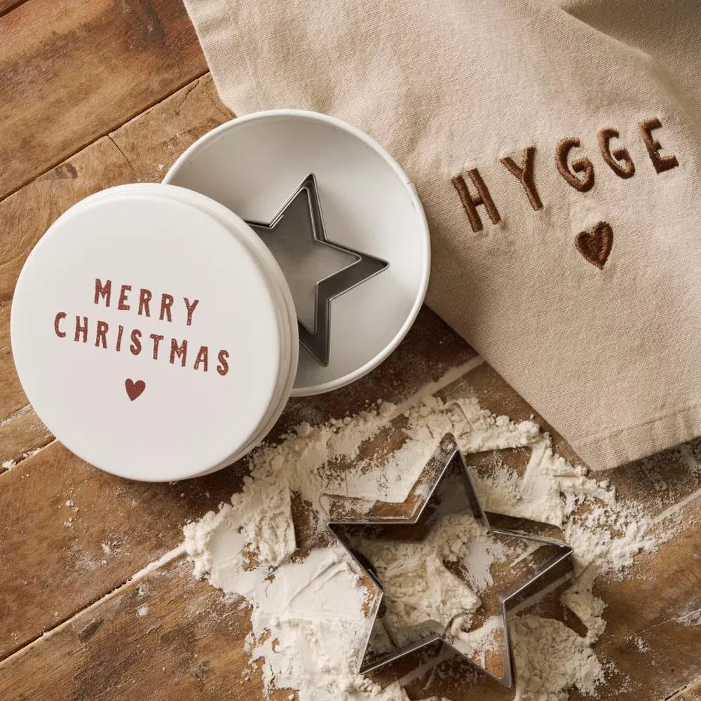 Ib Laursen Geschirrtuch Geschirrtuch Tradition mit Hygge - leinenfarbig