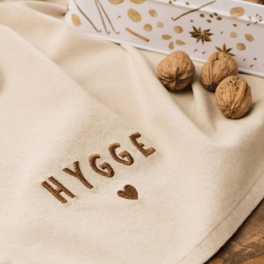 Ib Laursen Geschirrtuch Geschirrtuch Tradition mit Hygge - leinenfarbig