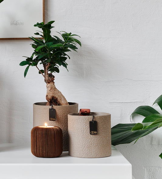 Lübech Living Madrid cylinder Zero Waste S- light brown