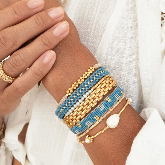 IBU Jewels Armband Peggy Pearl Flower