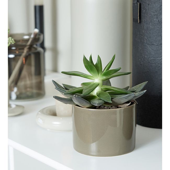 Lübech Living Übertopf/ Schälchen -taupe- 9,5 cm x 9,5 cm