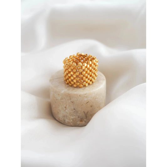 IBU Jewels Ring Mesh -gold