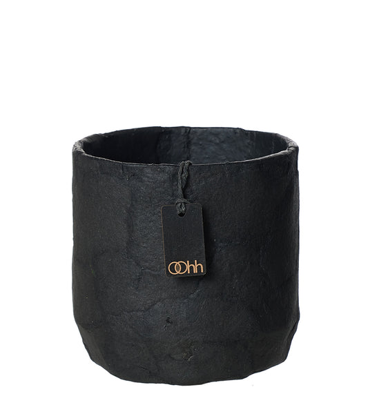 Lübech Living Pulp flower pot. Zero Waste - schwarz