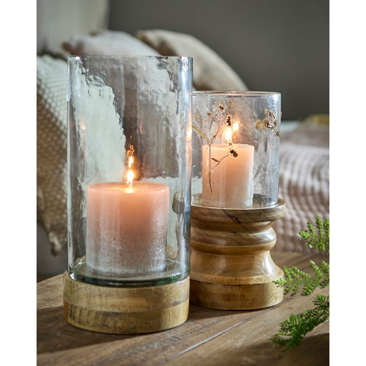 Affari DISA Laterne -klar/braun- Ø15xH32 cm