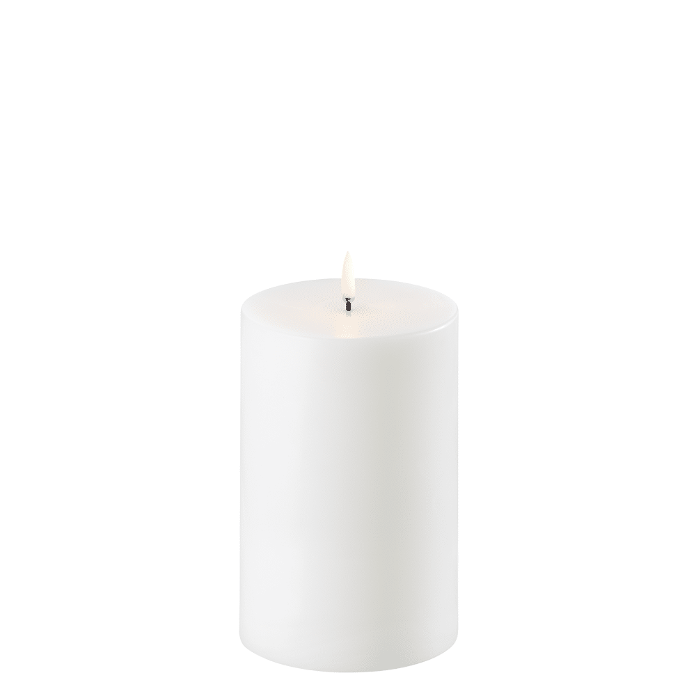 Piffany Copenhagen uyuni / LED Pillar Candle -nordic white- 10,1 X 15cm