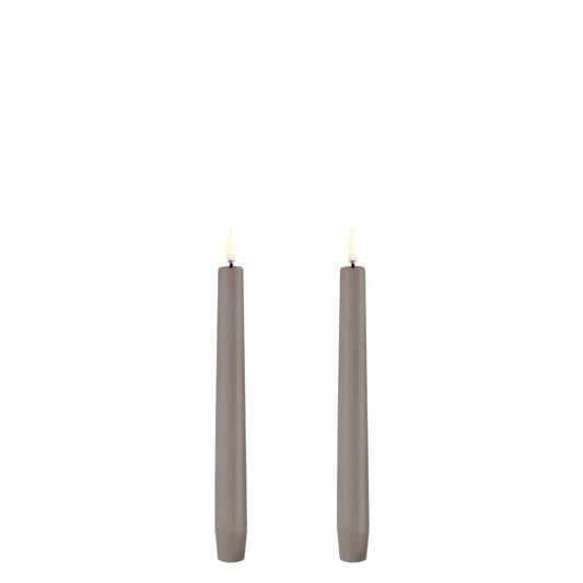 Piffany Copenhagen uyuni / LED Taper Candle / Stabkerze - sandstone - 2 er Set