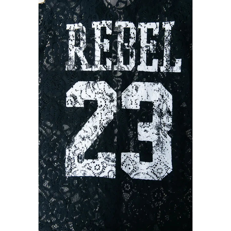Colourful Rebel Talia Rebel 23 Spitzenbluse - black