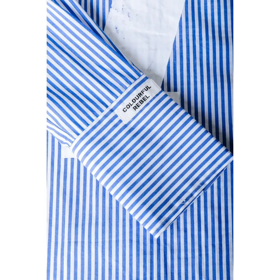 Colourful Rebel Talia Striped Bluse - blau