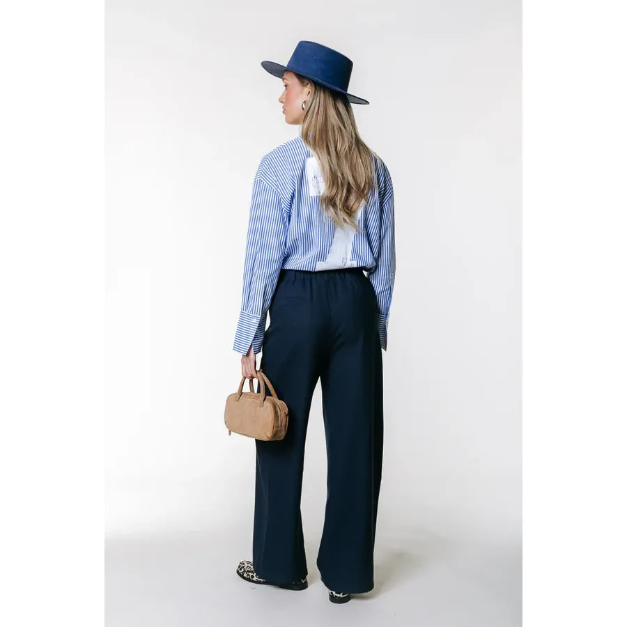 Colourful Rebel Talia Striped Bluse - blau