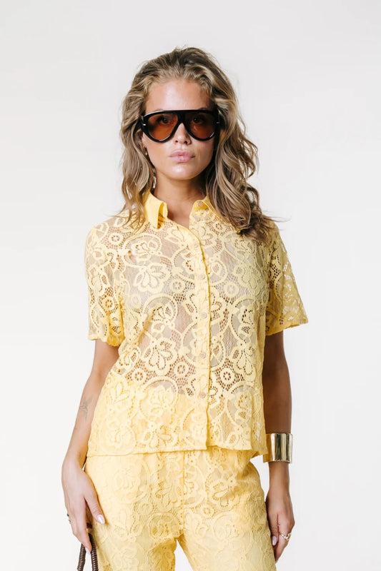 Colourful Rebel Lace Resort Shirt