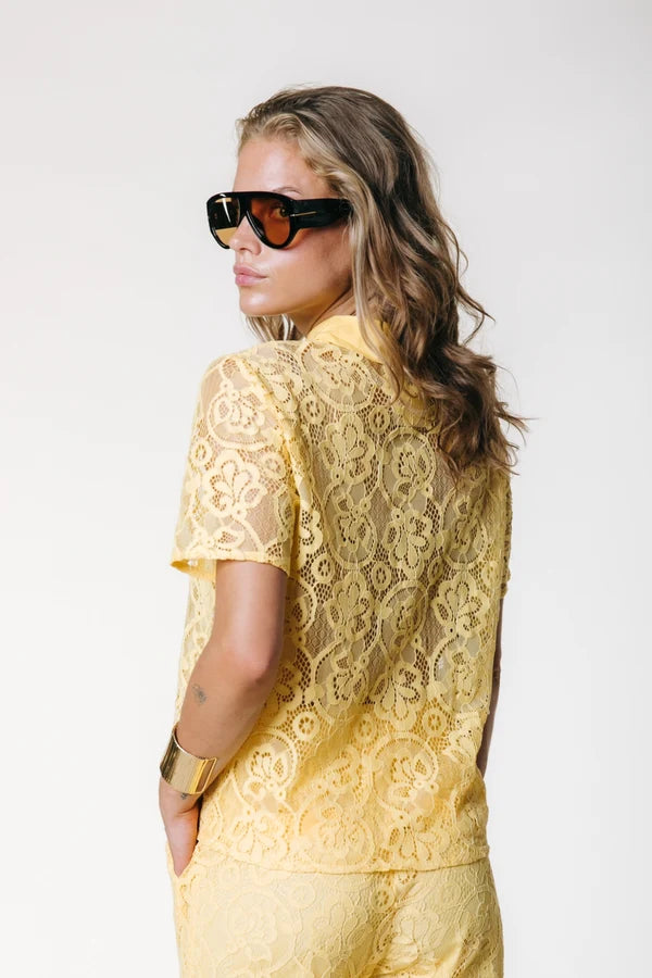 Colourful Rebel Lace Resort Shirt