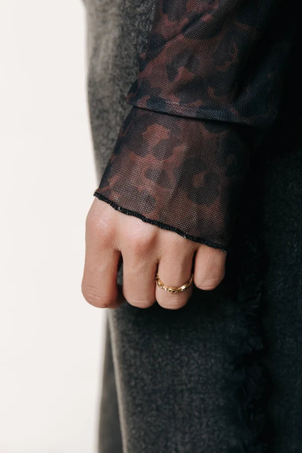 Colourful Rebel Leo-Mesh-Oberteil