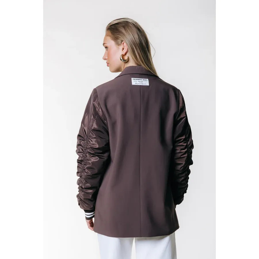 Colourful Rebel Gemma Kontrastblazer - braun