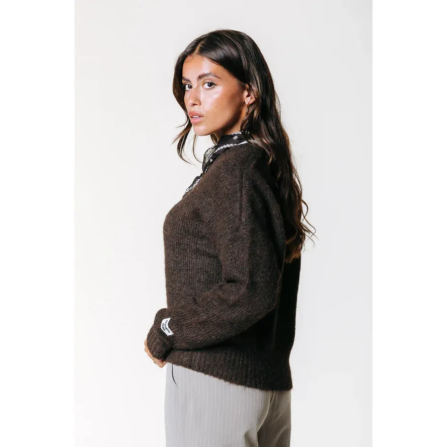 Colourful Rebel Olivia Strick Sweater - brown