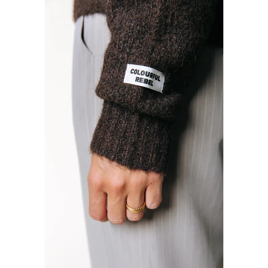 Colourful Rebel Olivia Strick Sweater - brown