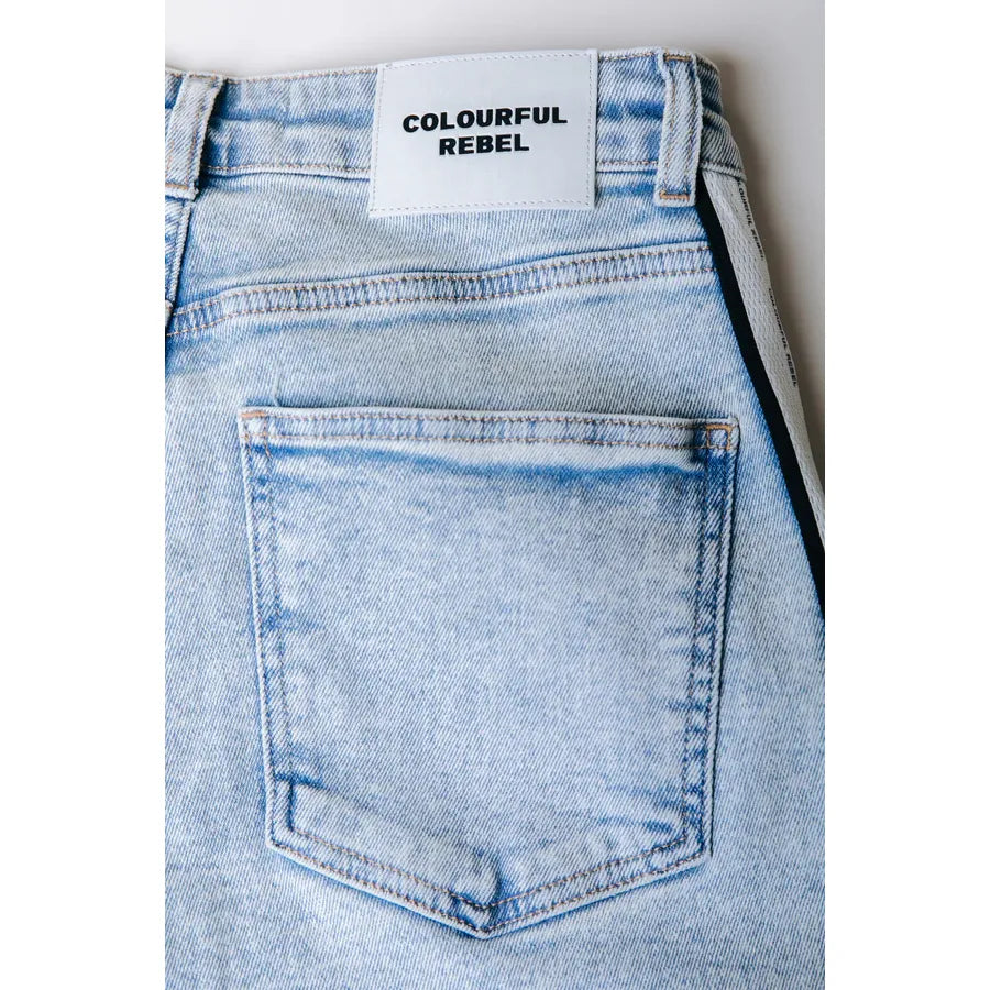 Colourful Rebel Gaias Tuxedo High Rise Denim Jeans