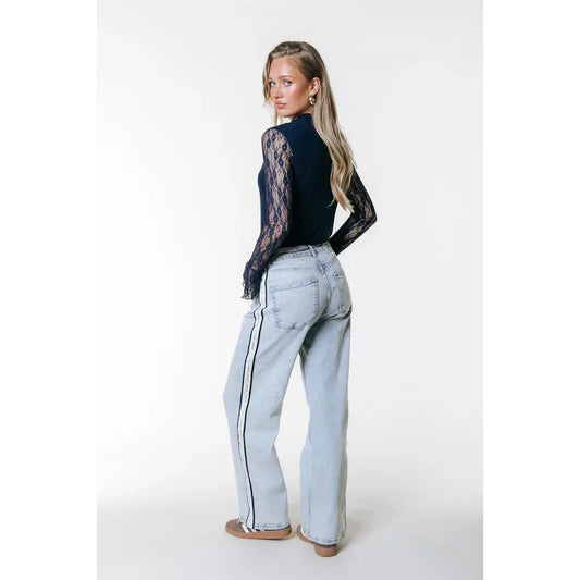 Colourful Rebel Gaias Tuxedo High Rise Denim Jeans