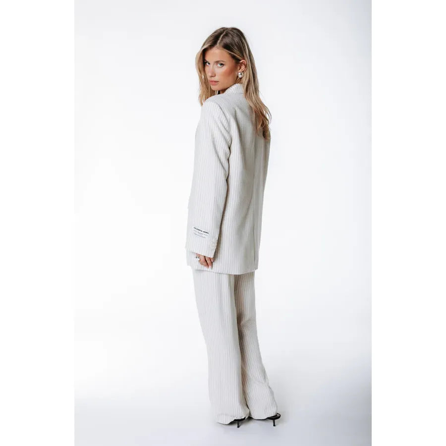 Colourful Rebel Hose mit Nadelstreifenmuster -off white-