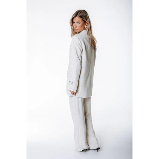 Colourful Rebel Hose mit Nadelstreifenmuster -off white-