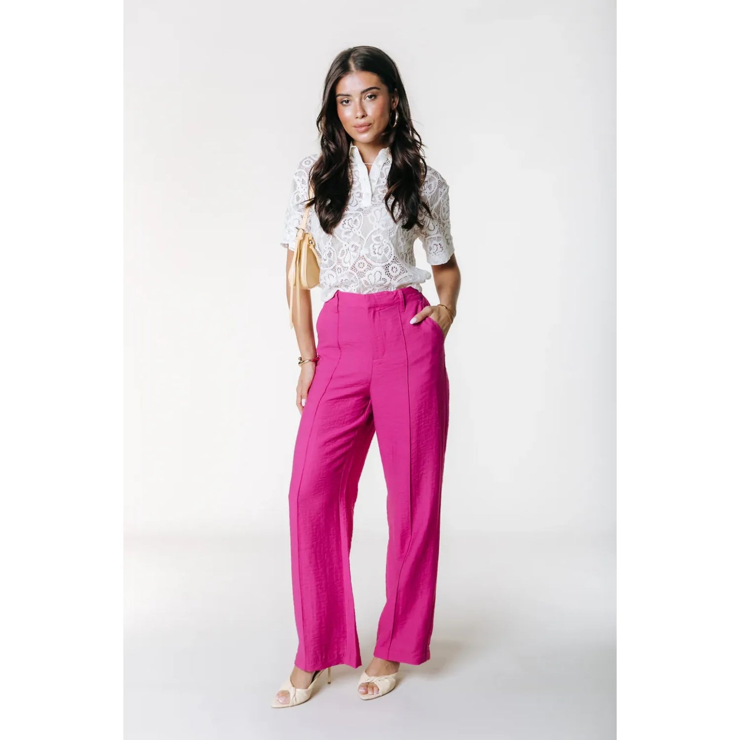 Colourful Rebel Straight Hose - fuchsia