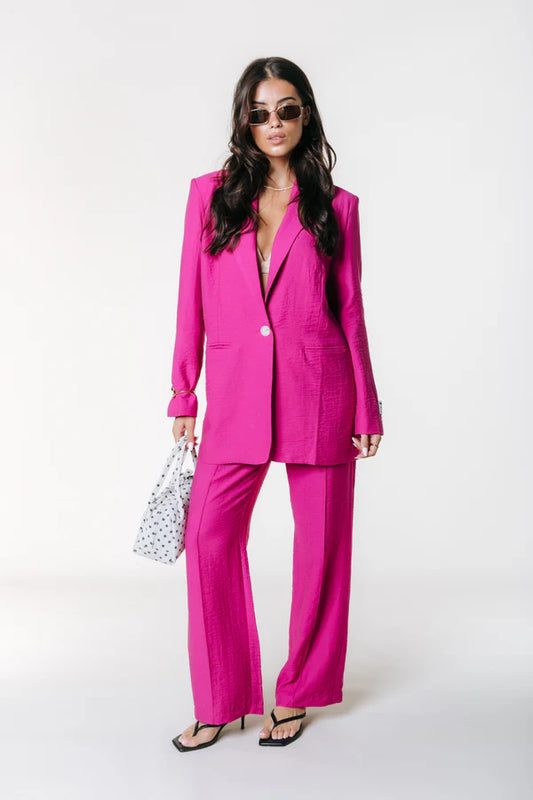 Colourful Rebel Rus Straight Hose - fuchsia