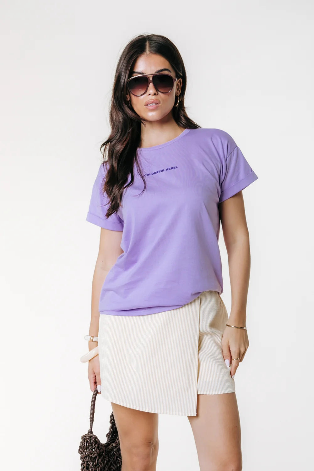 Colourful Rebel Stripe Skort
