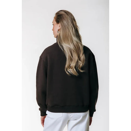 Colourful Rebel Logo Wave Zip Sweatshirt - braun
