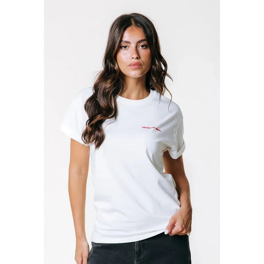 Colourful Rebel Flower Boxy T-Shirt - Standard white